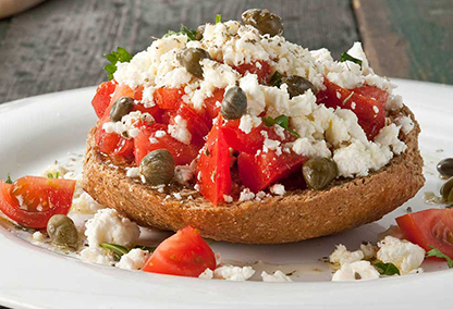 Name of Greek salad and staple food